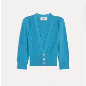 Ba&sh light blue cardigan